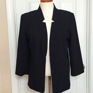 Kensie Open Casual Black Blazer Sz LARGE
